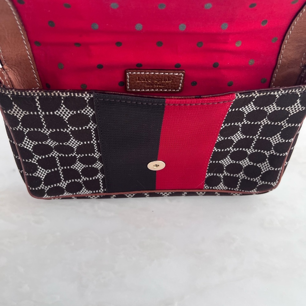 Kate Spade Black and Red Shoulder Bag - Picture 3 of 7